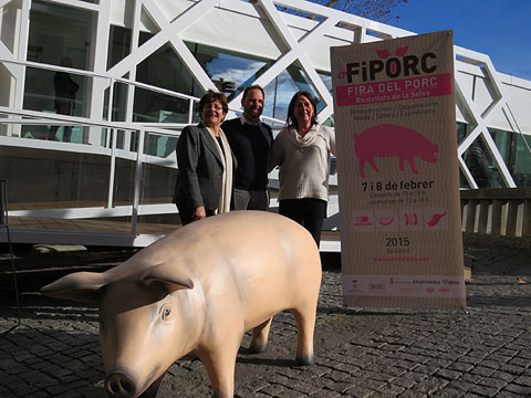 Presentació de la segona edició de FIPORC 2015 Fira del porc de Riudellots de la Selva, al Vol Espai Gastronòmic de Girona