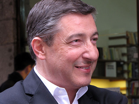 Joan Roca, a la seva arribada a la pla&ccedil;a del Vi