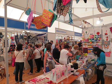 Vista general de l'àrea comercial del Saló Interquilt
