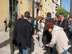 Inauguraci&oacute; escultura de Laure&agrave; Dalmau i Pla
