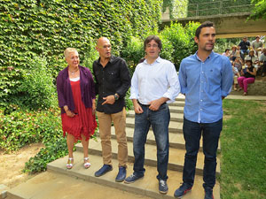 Presentaci&oacute; a Girona dels candidats de la llista Junts pel S&iacute;