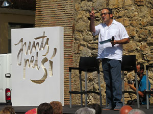 Presentaci&oacute; a Girona dels candidats de la llista Junts pel S&iacute;