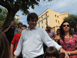 Presentaci&oacute; a Girona dels candidats de la llista Junts pel S&iacute;