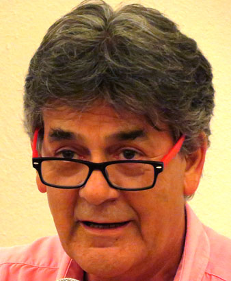 El llibreter Guillem Terribas, durant la seva intervenci&oacute;