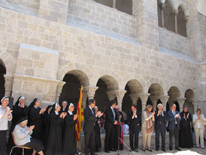 Inauguració de la restauració del claustre de Sant Daniel
