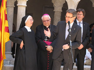 Inauguració de la restauració del claustre de Sant Daniel