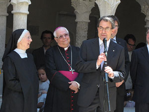 Inauguració de la restauració del claustre de Sant Daniel