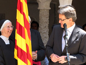 Inauguració de la restauració del claustre de Sant Daniel