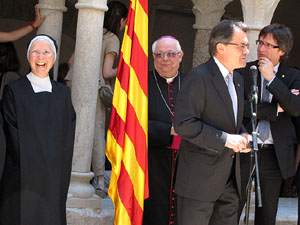 Inauguració de la restauració del claustre de Sant Daniel