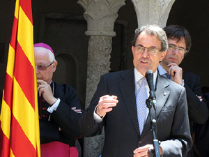Inauguració de la restauració del claustre de Sant Daniel
