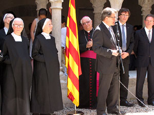 Inauguració de la restauració del claustre de Sant Daniel