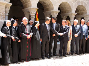 Inauguració de la restauració del claustre de Sant Daniel