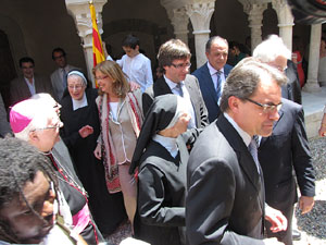 Inauguració de la restauració del claustre de Sant Daniel