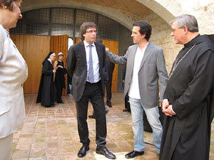 Inauguració de la restauració del claustre de Sant Daniel