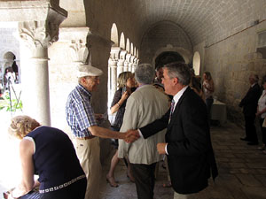 Inauguració de la restauració del claustre de Sant Daniel