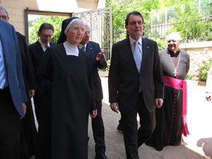 Inauguració de la restauració del claustre de Sant Daniel