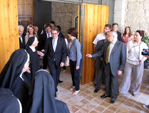 Inauguració de la restauració del claustre de Sant Daniel