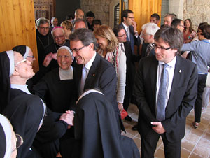 Inauguració de la restauració del claustre de Sant Daniel