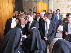 Inauguració de la restauració del claustre de Sant Daniel