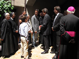 Inauguració de la restauració del claustre de Sant Daniel