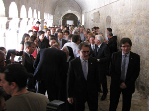 Inauguració de la restauració del claustre de Sant Daniel