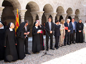 Inauguració de la restauració del claustre de Sant Daniel