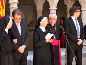 Inauguració de la restauració del claustre de Sant Daniel