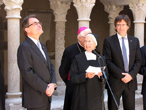 Inauguració de la restauració del claustre de Sant Daniel