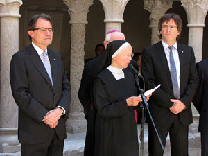 Inauguració de la restauració del claustre de Sant Daniel