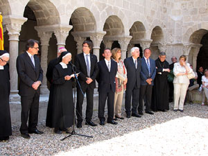 Inauguració de la restauració del claustre de Sant Daniel