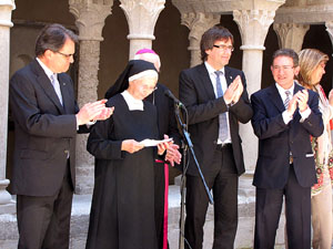 Inauguració de la restauració del claustre de Sant Daniel