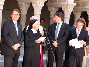 Inauguració de la restauració del claustre de Sant Daniel