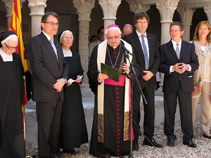Inauguració de la restauració del claustre de Sant Daniel