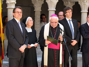 Inauguració de la restauració del claustre de Sant Daniel