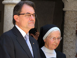 Inauguració de la restauració del claustre de Sant Daniel