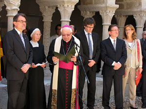 Inauguració de la restauració del claustre de Sant Daniel