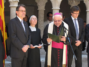 Inauguració de la restauració del claustre de Sant Daniel