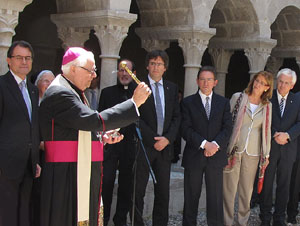 Inauguració de la restauració del claustre de Sant Daniel