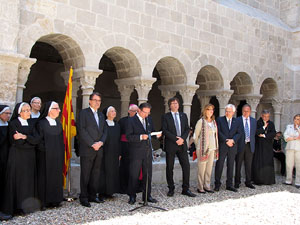 Inauguració de la restauració del claustre de Sant Daniel