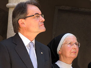 Inauguració de la restauració del claustre de Sant Daniel