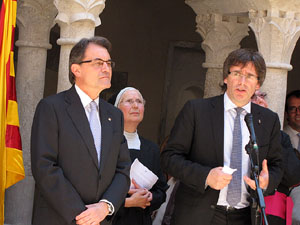 Inauguració de la restauració del claustre de Sant Daniel
