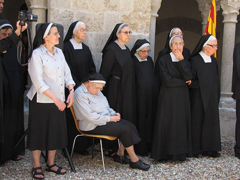 La comunitat monàstica de Sant Daniel durant l'esdeveniment