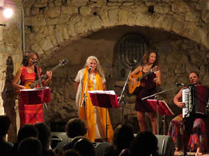 17a Jornada Europea de la Cultura Jueva. Concert de Rosa Zaragoza amb Rus&oacute; Sala, Gabriela Ahumada i Tamara Prezek