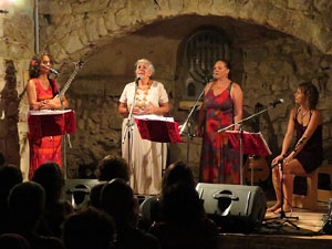 17a Jornada Europea de la Cultura Jueva. Concert de Rosa Zaragoza amb Rus&oacute; Sala, Gabriela Ahumada i Tamara Prezek