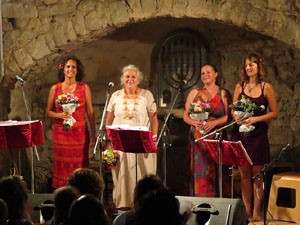 17a Jornada Europea de la Cultura Jueva. Concert de Rosa Zaragoza amb Rus&oacute; Sala, Gabriela Ahumada i Tamara Prezek