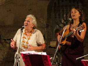 17a Jornada Europea de la Cultura Jueva. Concert de Rosa Zaragoza amb Rus&oacute; Sala, Gabriela Ahumada i Tamara Prezek