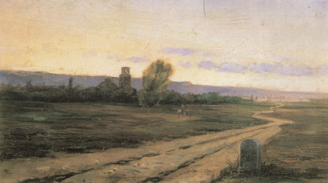 Paisatge. 1888. Oli sobre fusta