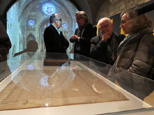 Inauguraci&oacute; de l'exposici&oacute; 1416-1417. La Catedral de Girona, una o tres naus?, al Col&middot;legi Oficial d'Arquitectes a Girona