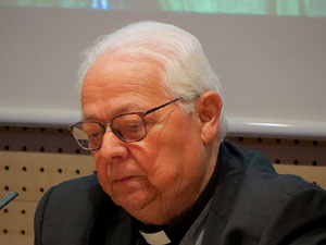 Inauguraci&oacute; de l'exposici&oacute; 1416-1417. La Catedral de Girona, una o tres naus?, al Col&middot;legi Oficial d'Arquitectes a Girona