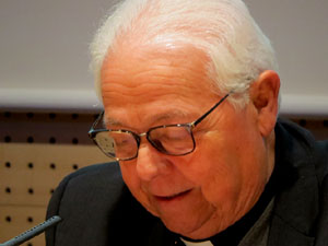 Inauguraci&oacute; de l'exposici&oacute; 1416-1417. La Catedral de Girona, una o tres naus?, al Col&middot;legi Oficial d'Arquitectes a Girona